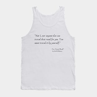 A Quote from "Song of Myself" by Walt Whitman Tank Top